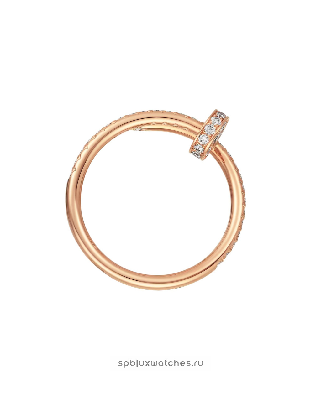 Кольцо Cartier Juste un Clou Half-Paved Ring Small Model B4231400