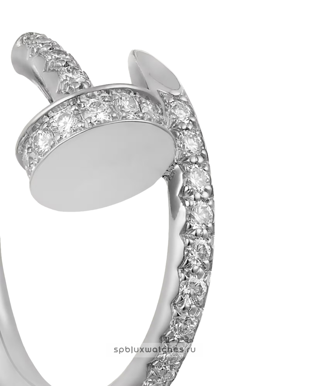 Серьги Cartier Juste un Clou Paved Hoop Earrings Small Model B8301431