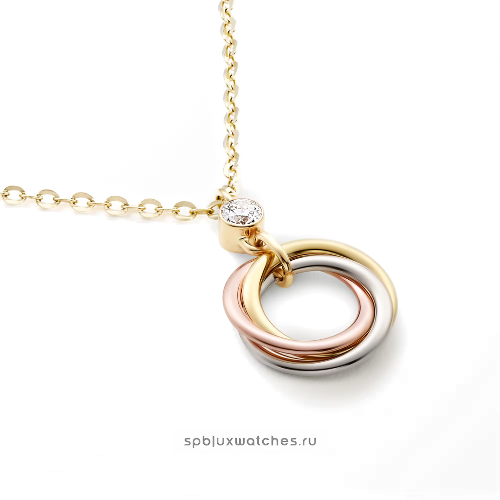 Подвеска Cartier Trinity Pendant, 1 Diamond B7224815