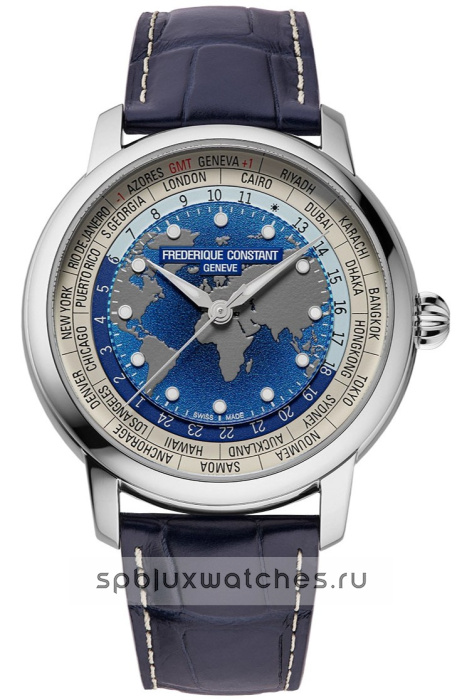 Frederique Constant Manufacture Classic Worldtimer 40 mm FC-719BLW3H6