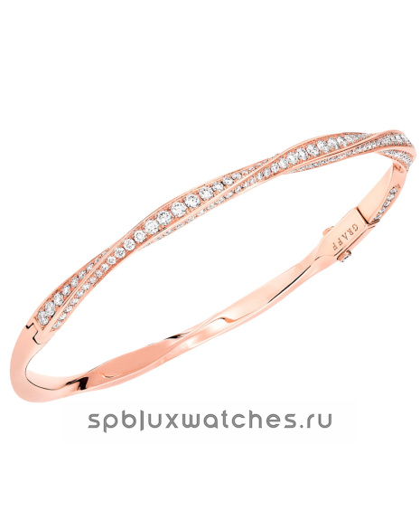 Браслет Graff Spiral Pave Diamond Bangle RGB349