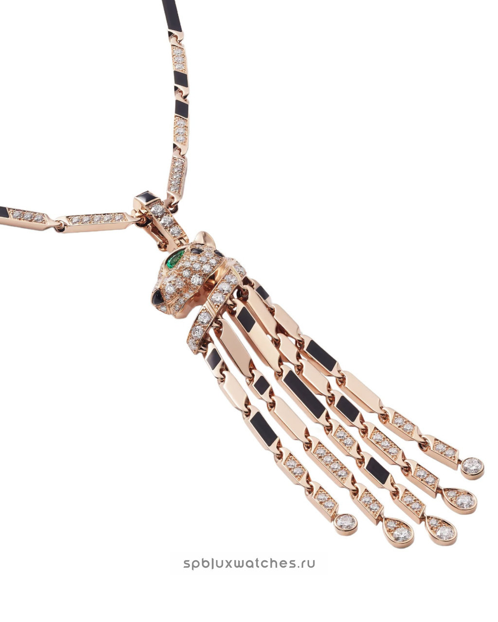 Колье Cartier Panthere de Cartier Paved Long Necklace Small Model H7001056