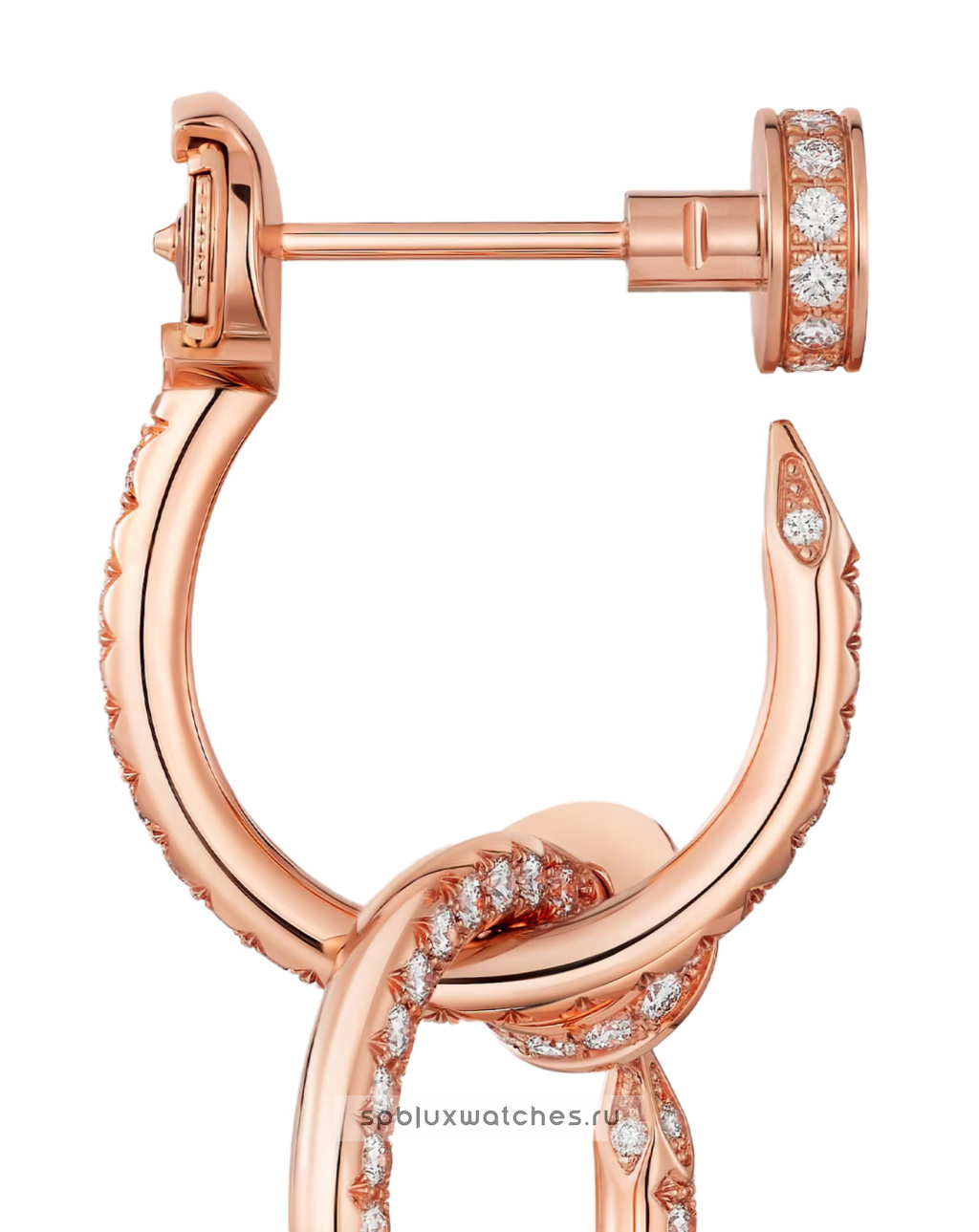 Серьги Cartier Juste un Clou Paved Double Earrings N8515270