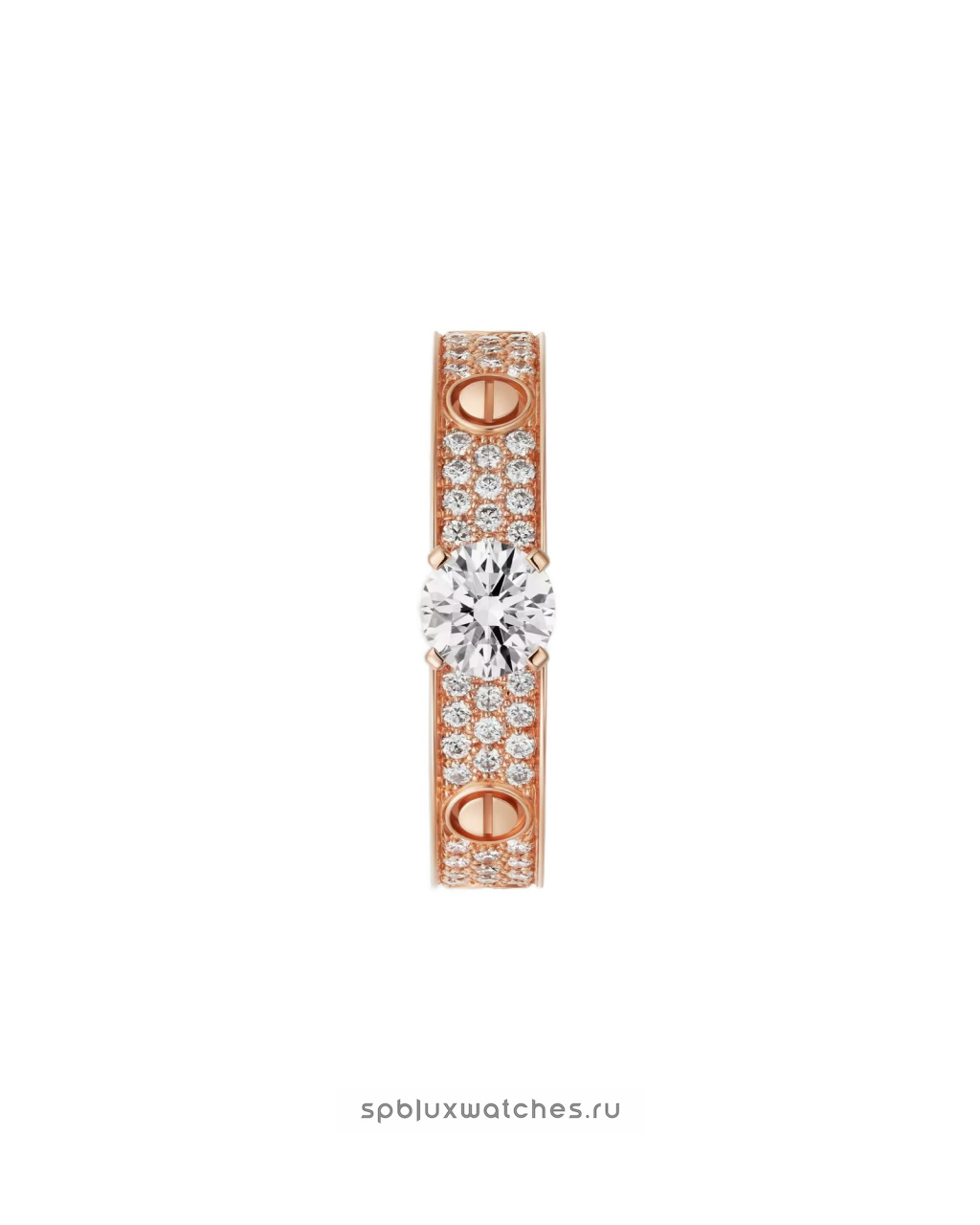 Кольцо для помолвки Cartier Love Solitaire Brilliant-Cut Diamond Paved N4774600