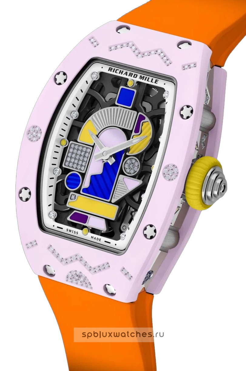 Richard Mille RM 07-01 Automatic Winding Coloured Ceramics Blush Pink 31.4 x 42.5 mm
