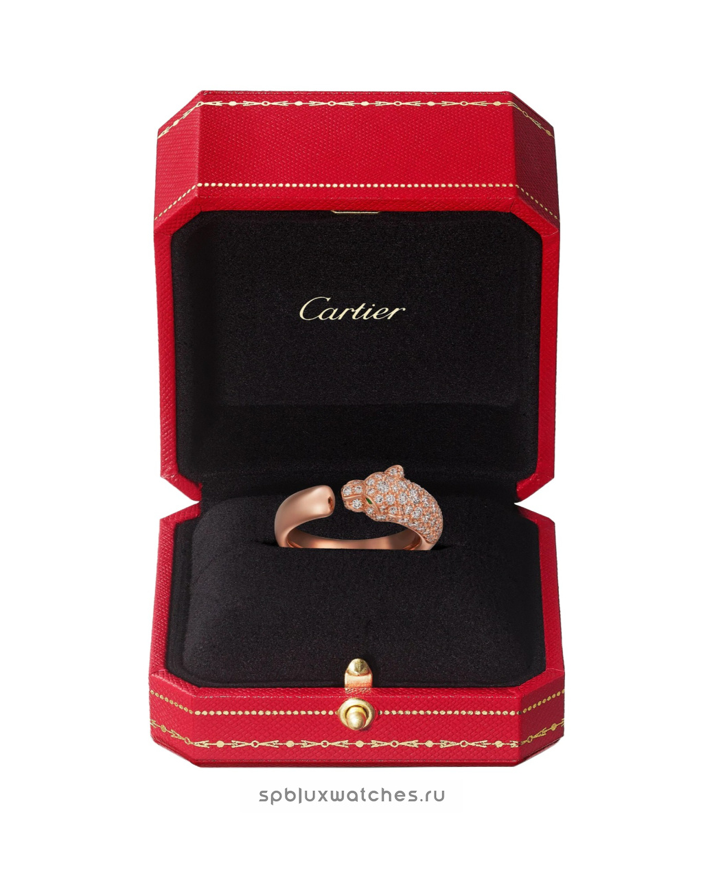 Кольцо Cartier Panthere de Cartier Half-Paved Ring Small Model N4765700