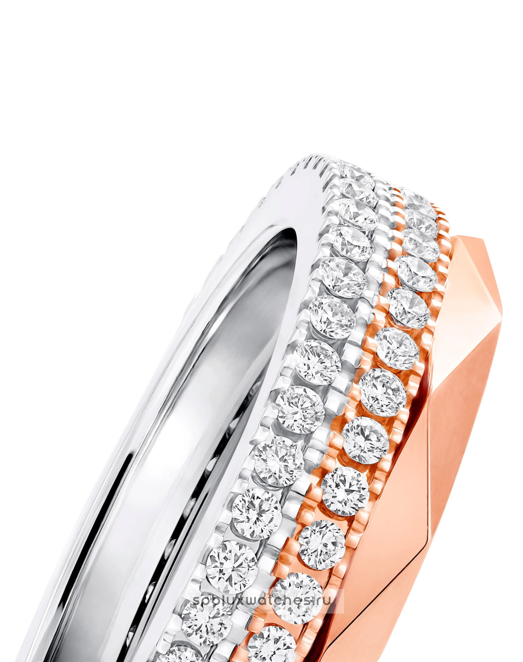Кольцо Graff Laurence Graff Signature Three-Row Layered Diamond Ring RGR1085