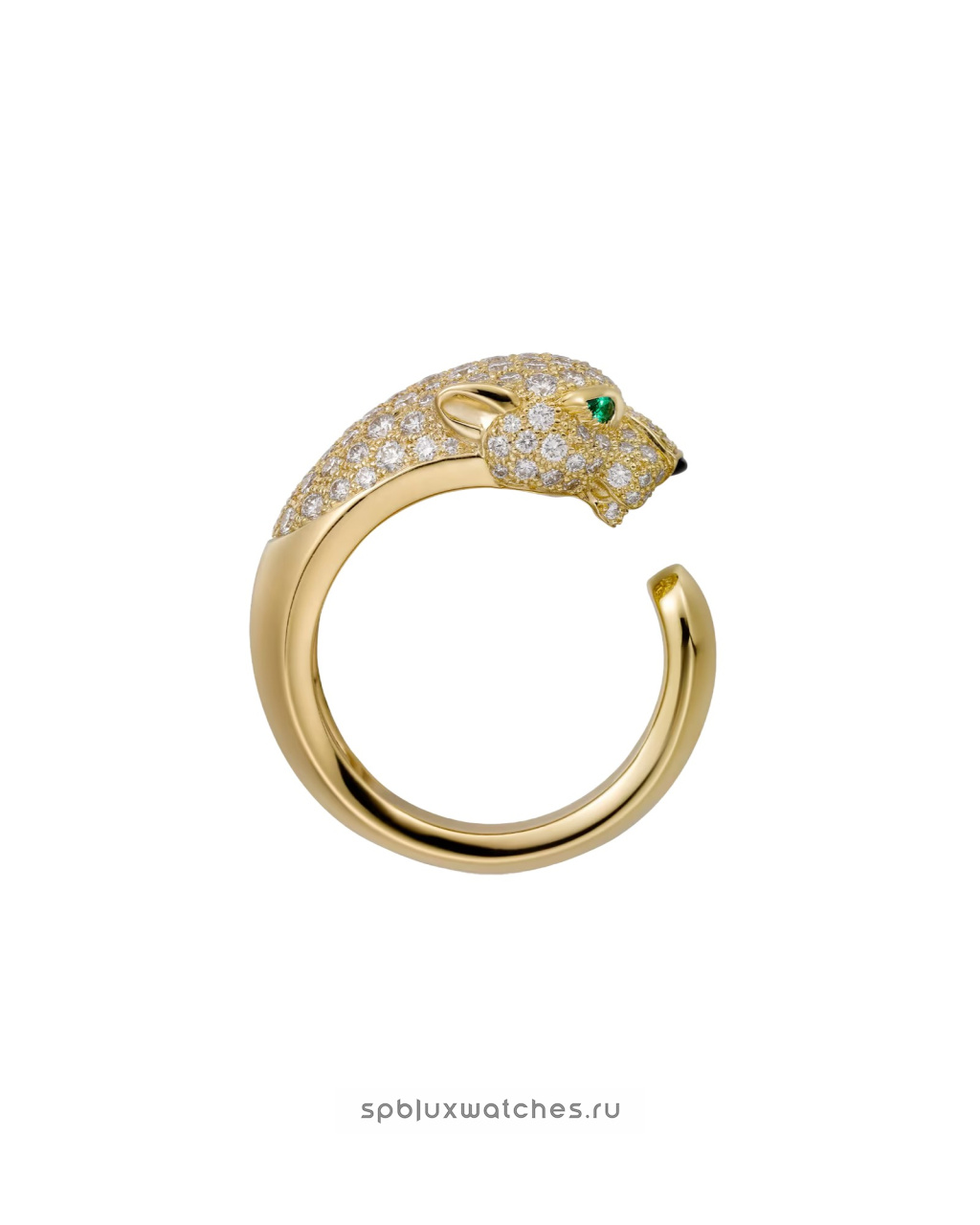 Кольцо Cartier Panthere de Cartier Half-Paved Ring Medium Model N4225000