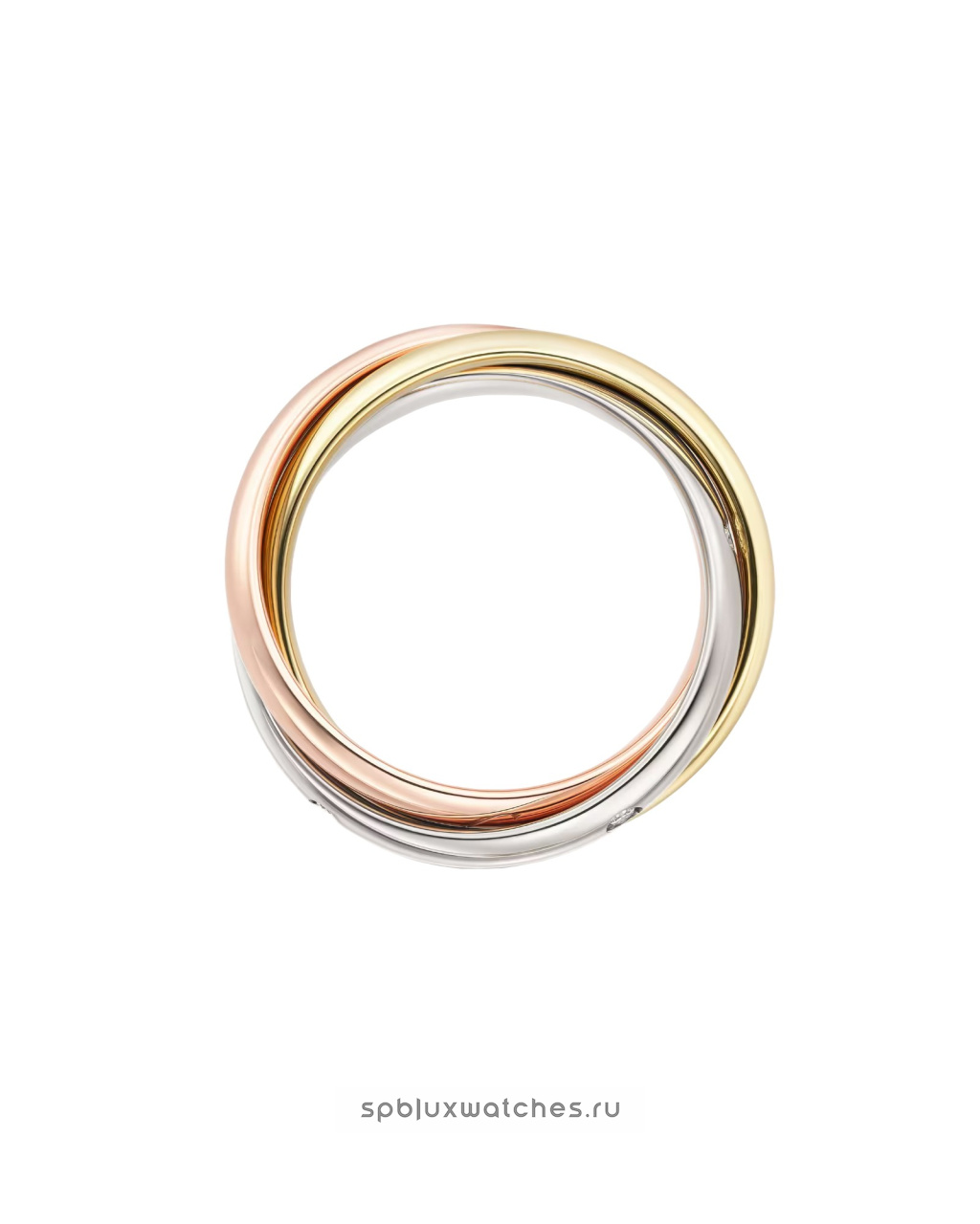 Кольцо Cartier Trinity 5 Diamonds Ring Classic Model B4236400
