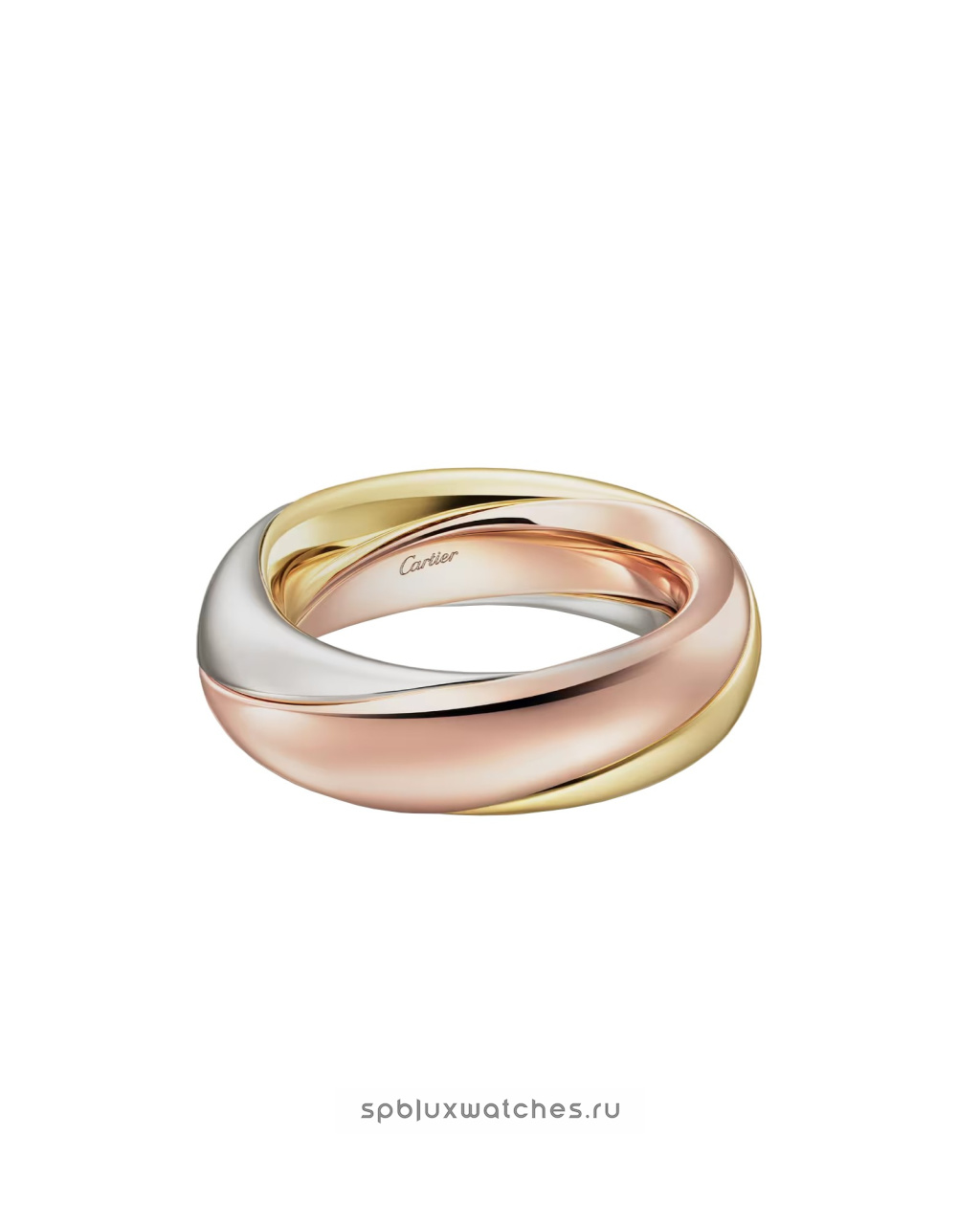 Кольцо Cartier Trinity Half-Paved Ring B4240800