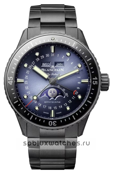 Blancpain Fifty Fathoms Bathyscaphe Quantieme Complet Phases de Lune 43.6 mm 5054 0140 01S