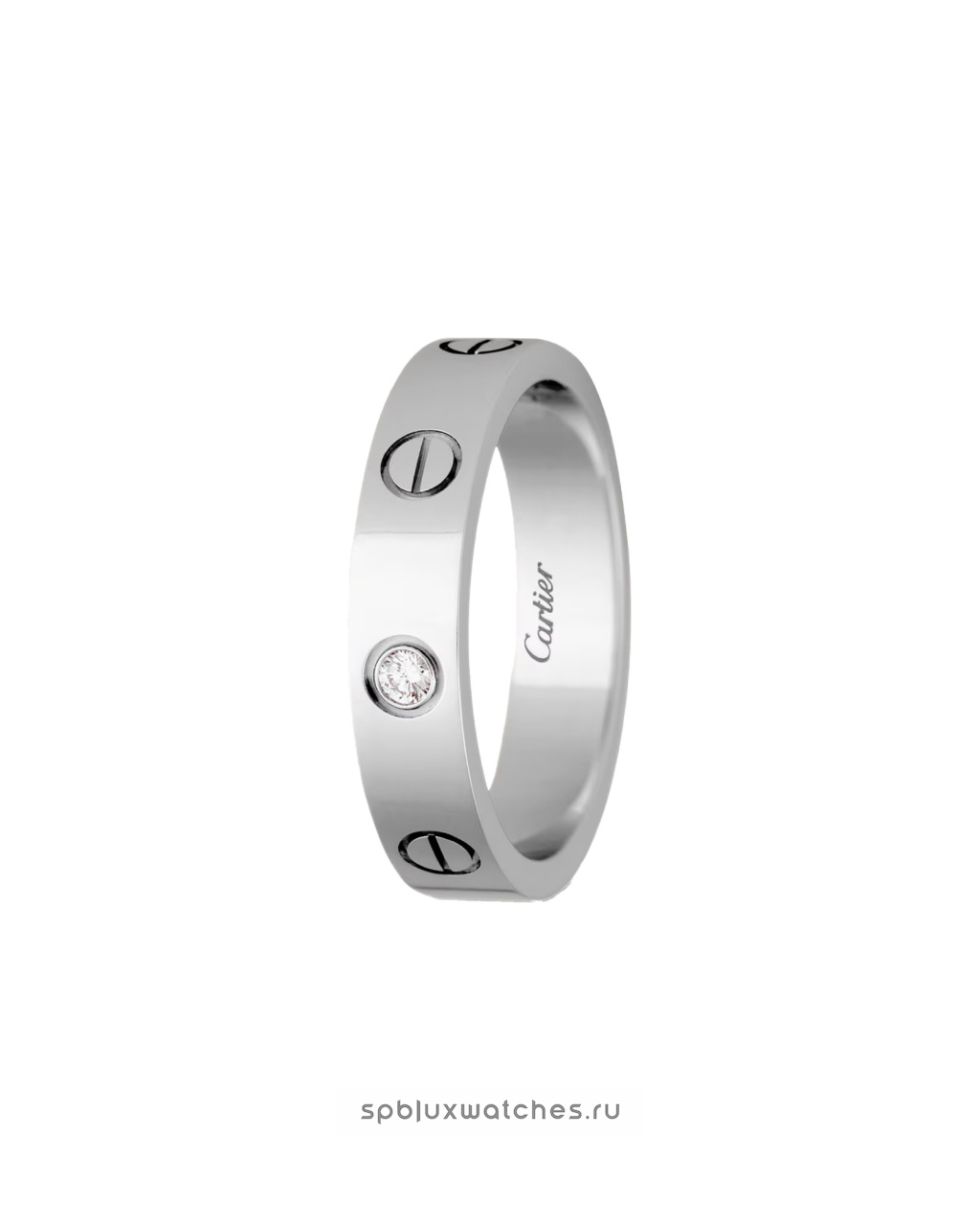 Обручальное кольцо Cartier Love Wedding Band 1 Diamond Small Model B4050500