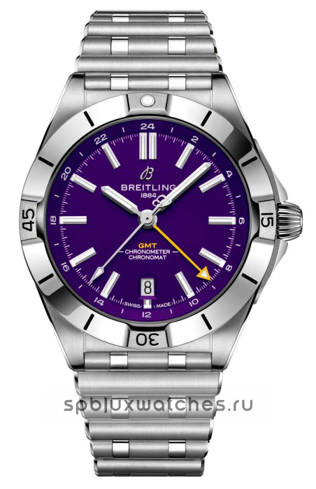 Breitling Chronomat Automatic GMT 40 mm NFL Minnesota Vikings Edition A32398C31Q1A1