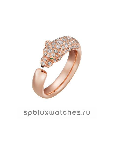 Кольцо Cartier Panthere de Cartier Half-Paved Ring Small Model N4765700