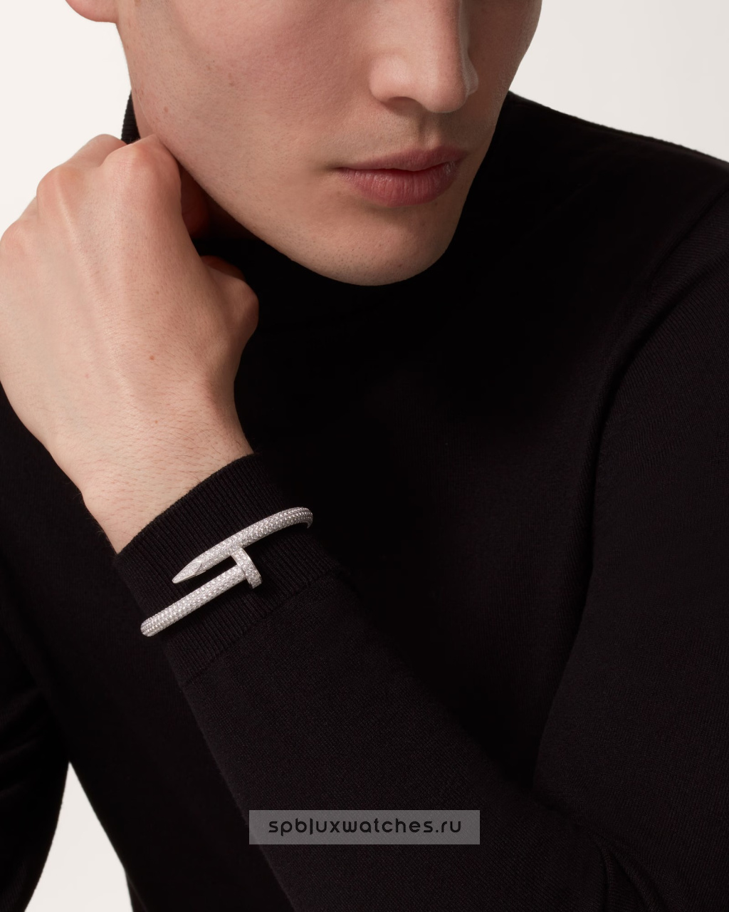 Браслет Cartier Juste un Clou Half-Paved Bracelet Large Model N6721817