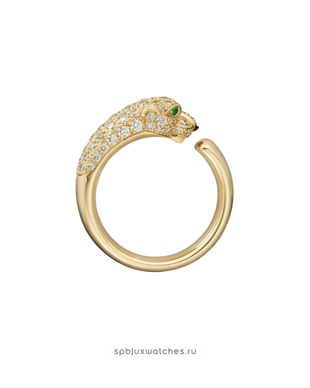 Кольцо Cartier Panthere de Cartier Half-Paved Ring Small Model N4765800