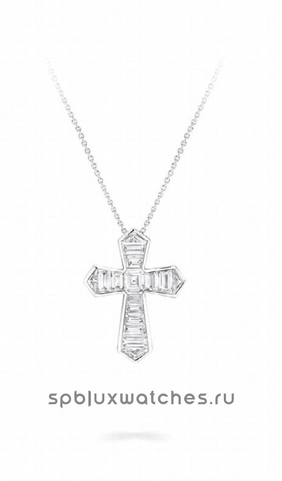 Крест Graff Baguette Cut Diamond Cross Pendant RGP002