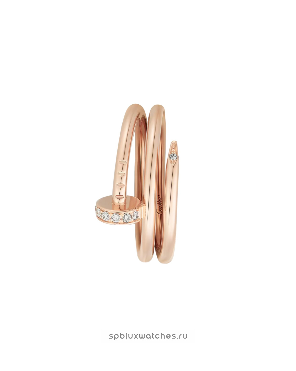 Кольцо Cartier Juste un Clou Diamonds Double Ring B4210800