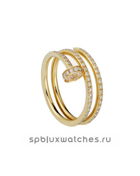 Кольцо Cartier Juste un Clou Half-Paved Double Ring B4211900
