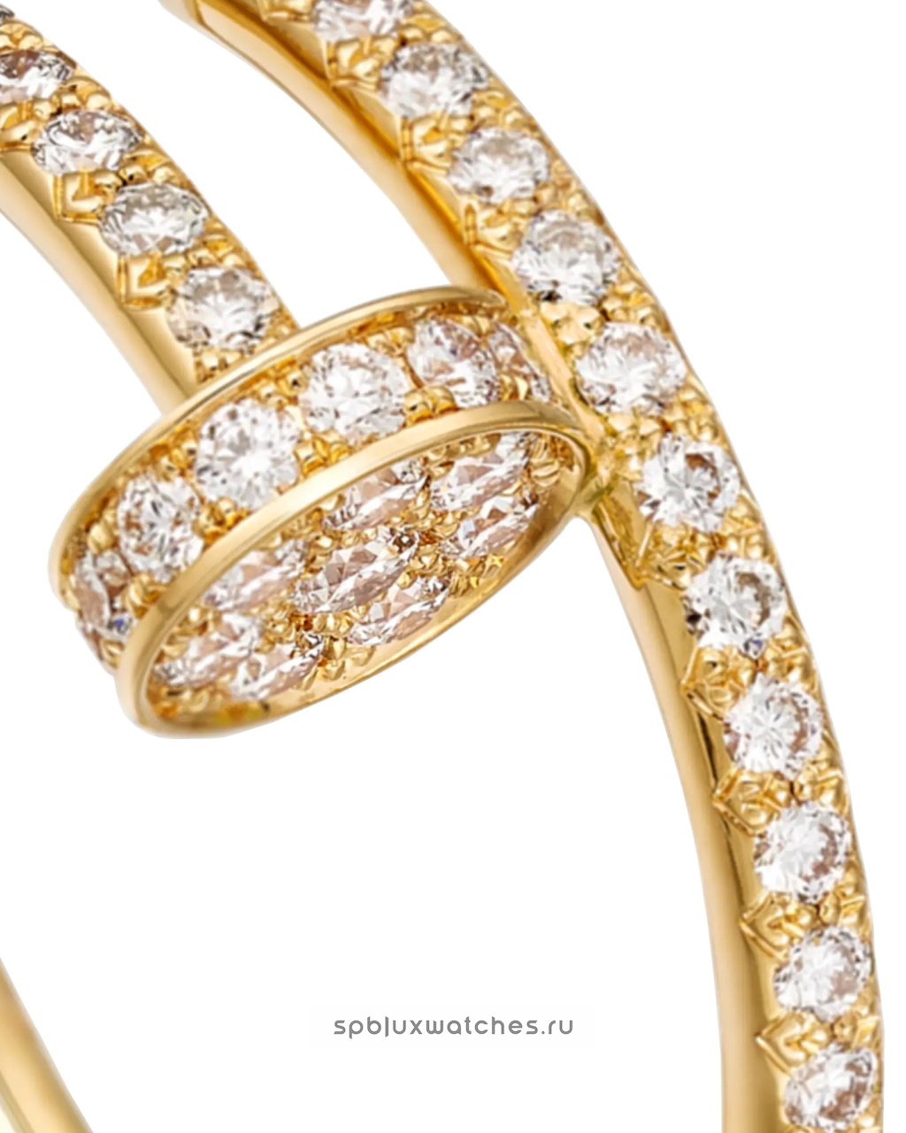 Кольцо Cartier Juste un Clou Half-Paved Ring Small Model B4231500
