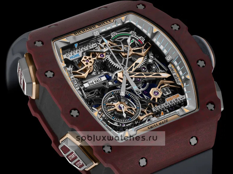 Richard Mille RM 41-01 Tourbillon Flyback Chronograph Soccer Red Carmin Basalt TPT