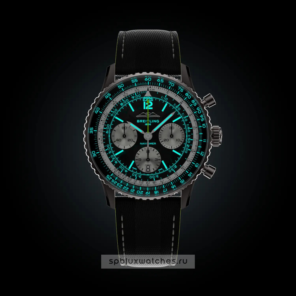 Breitling Navitimer B01 Chronograph 43 mm Aston Martin Aramco Formula ONE™ team EB01381A1B1X1