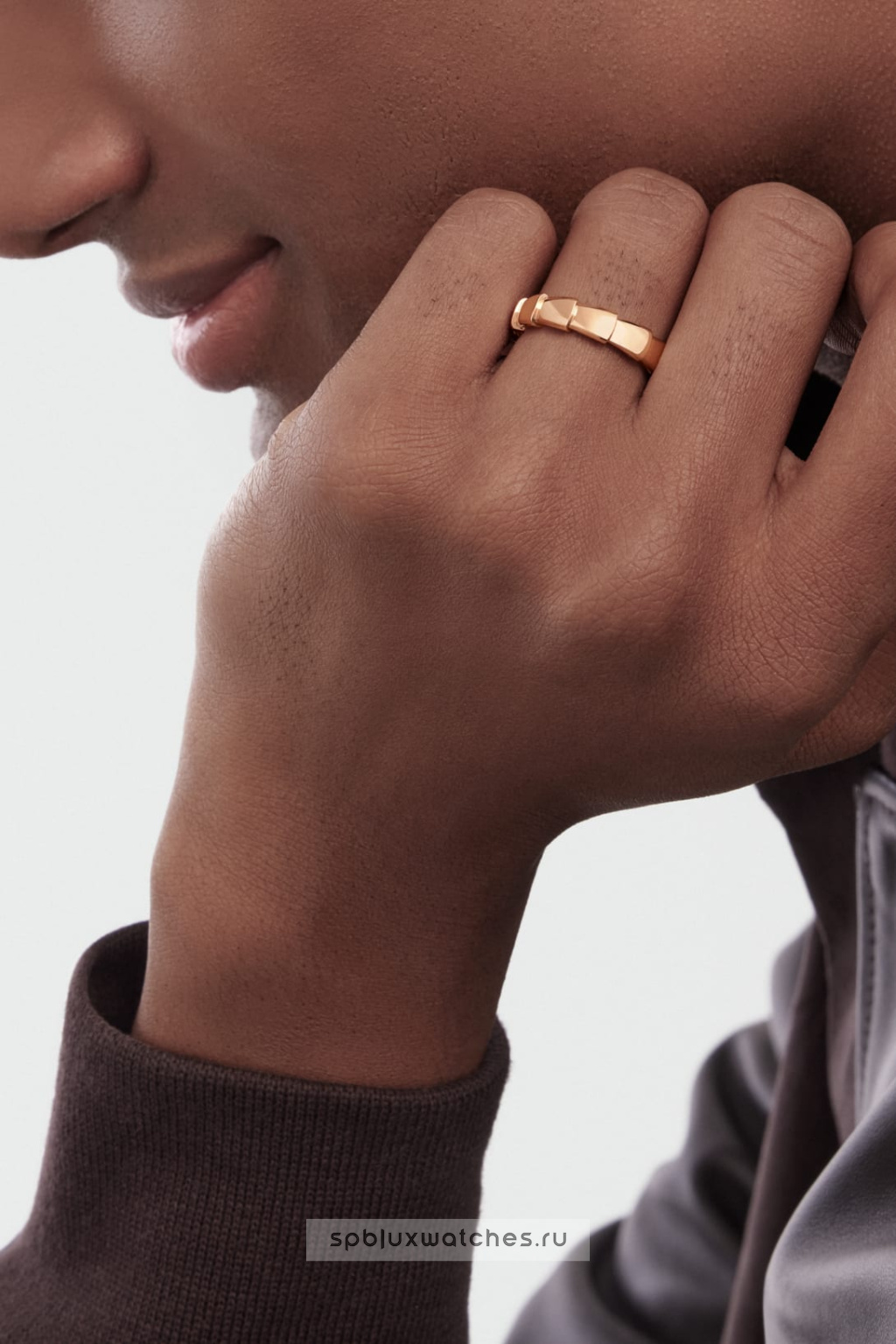 Обручальное кольцо Bvlgari Serpenti Viper Wedding Band Ring 358750