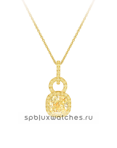 Подвеска Graff Icon Icon 8 Cushion Yellow Diamond Pendant RGP892