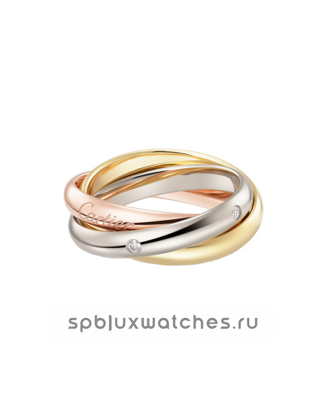 Кольцо Cartier Trinity 5 Diamonds Ring Classic Model B4236400