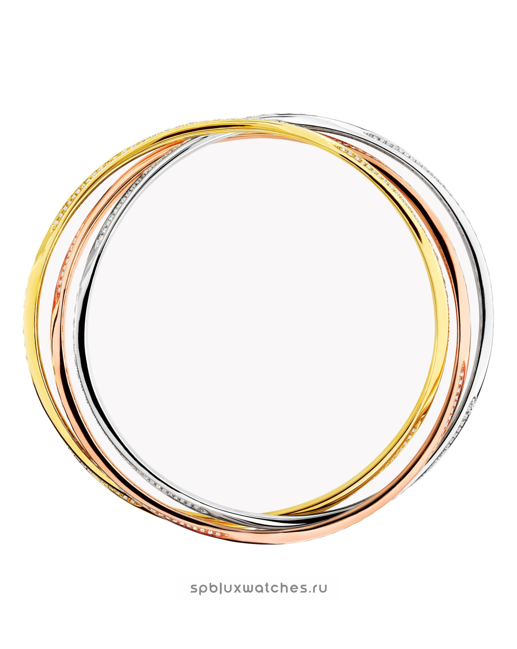 Браслет Graff Triple Spiral Pave Diamond Bangle RGB493