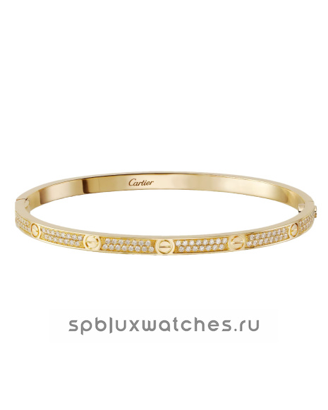 Браслет Cartier Love Bracelet Paved Small Model N6710617