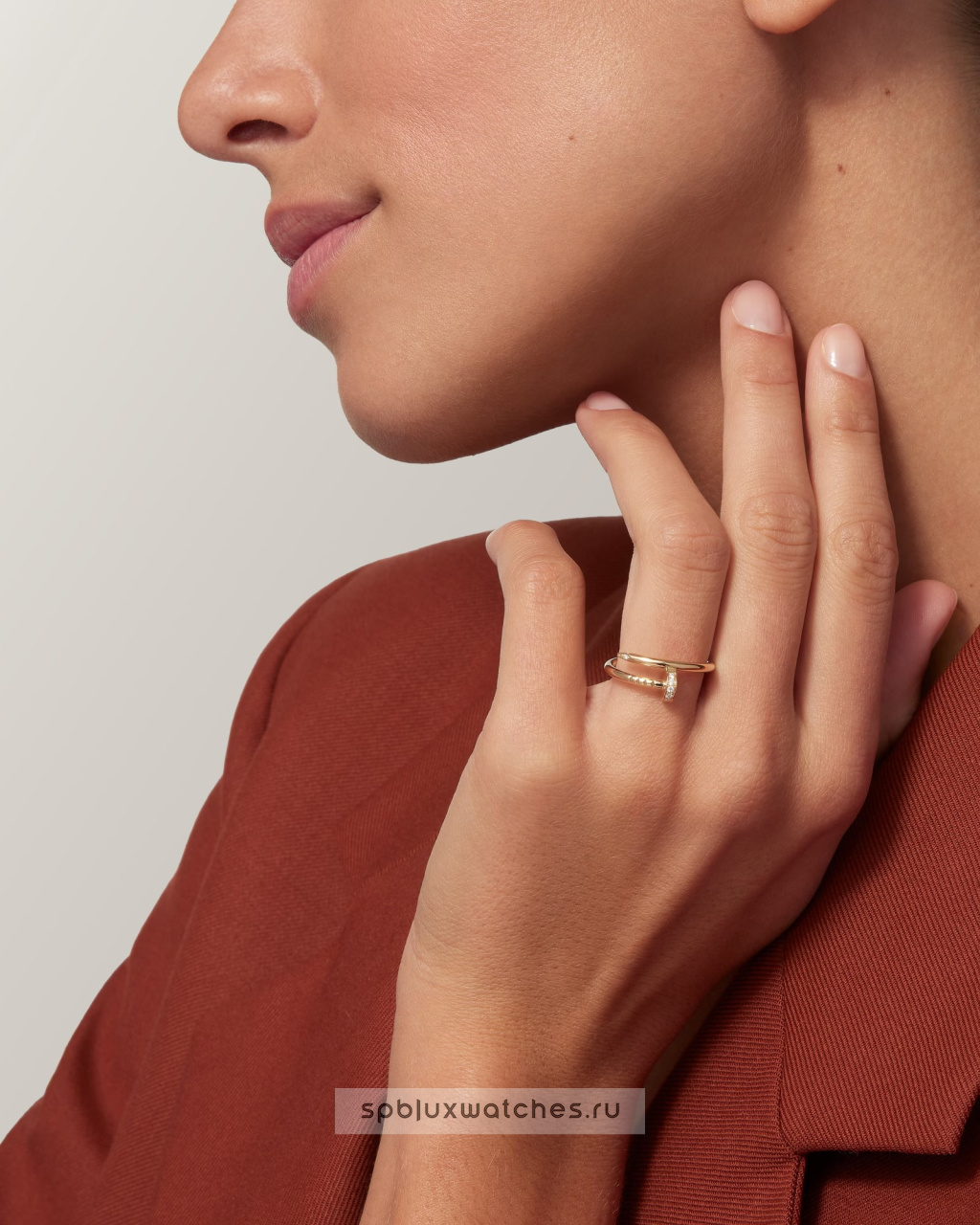 Кольцо Cartier Juste un Clou Diamonds Ring Small Model B4244900