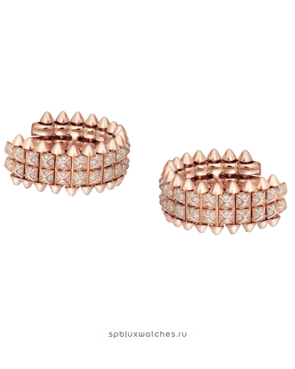 Серьги Cartier Clash de Cartier Paved Double Row Hoop Earrings N8515236