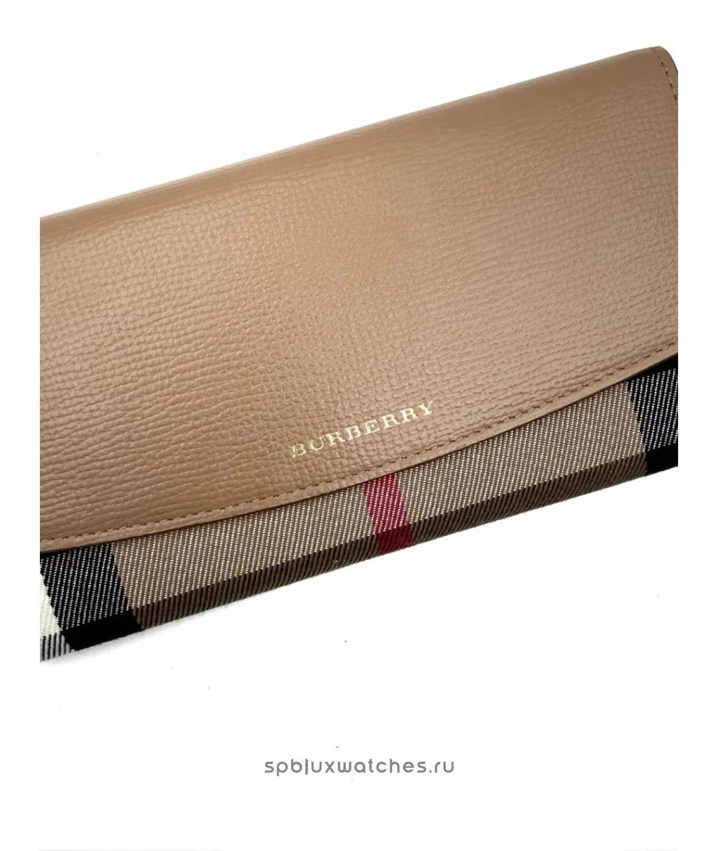 Кошелек Burberry Canvas Leather