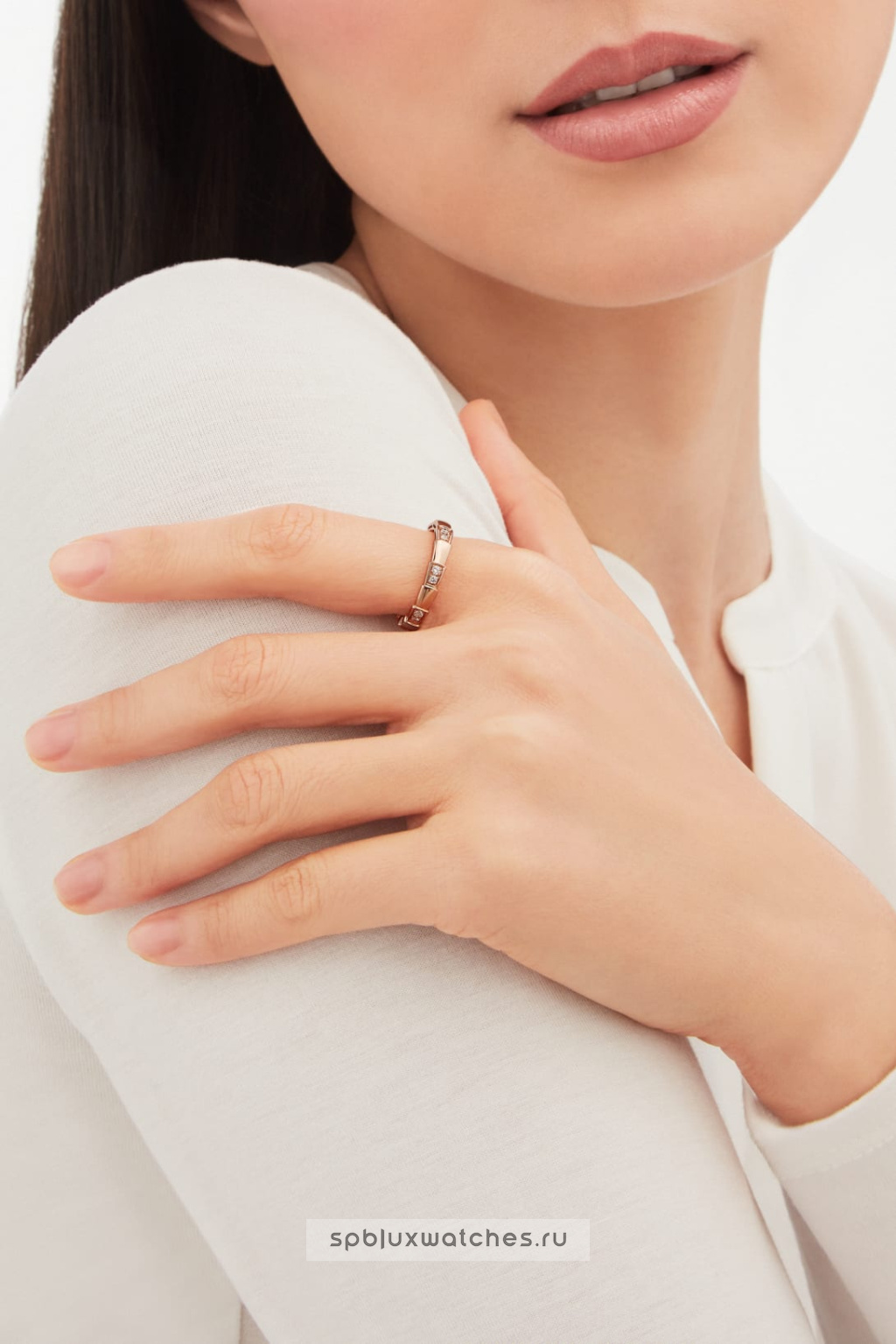 Обручальное кольцо Bvlgari Serpenti Viper Wedding Band Ring 353258