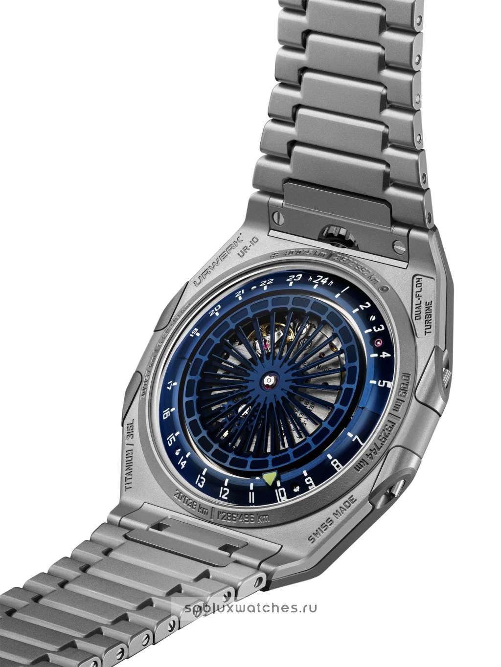 Urwerk Special Projects UR-10 SpaceMeter Blue Final Edition 45.4 x 44 mm