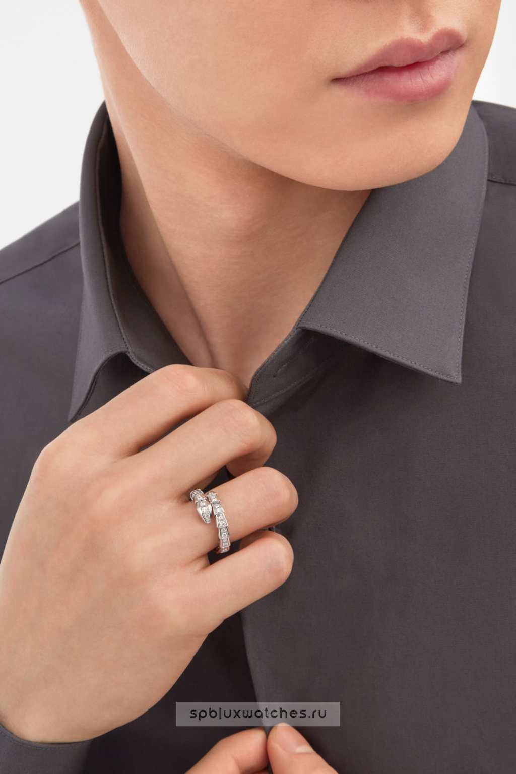 Кольцо Bvlgari Serpenti Viper One-Coil Ring 354707