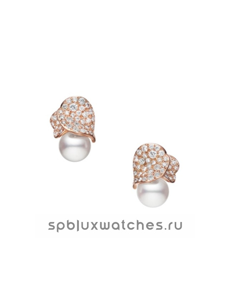 Серьги Mikimoto Les Petales Place Vendome Pierced Earrings PE-1690PI