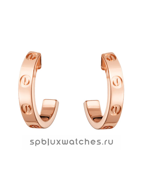 Серьги Cartier Love Hoop Earrings Small Model B8029000