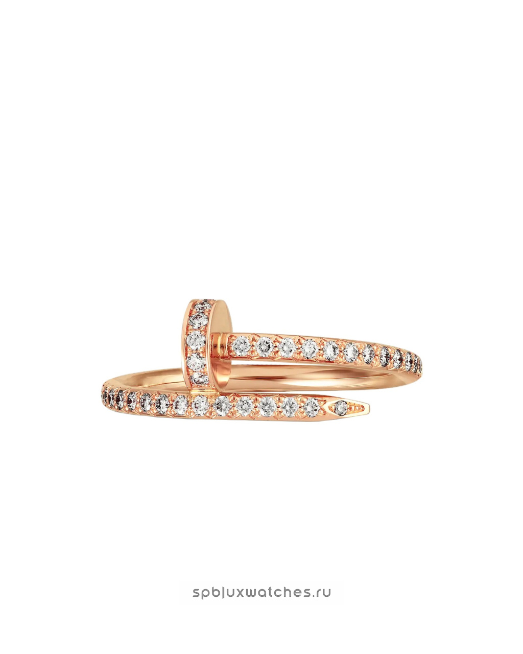 Кольцо Cartier Juste un Clou Half-Paved Ring Small Model B4231400