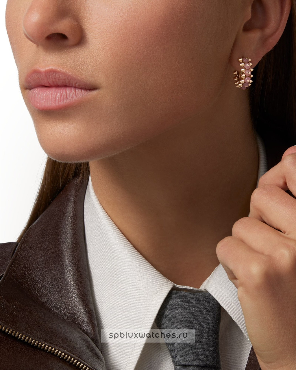 Серьги Cartier Clash de Cartier Pink Chalcedony Earrings B8301531
