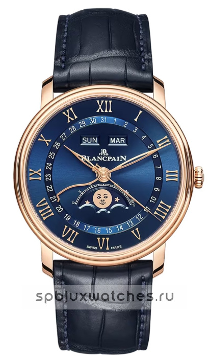 Blancpain Villeret Quantieme Complet 40 mm 6654 3640 55B