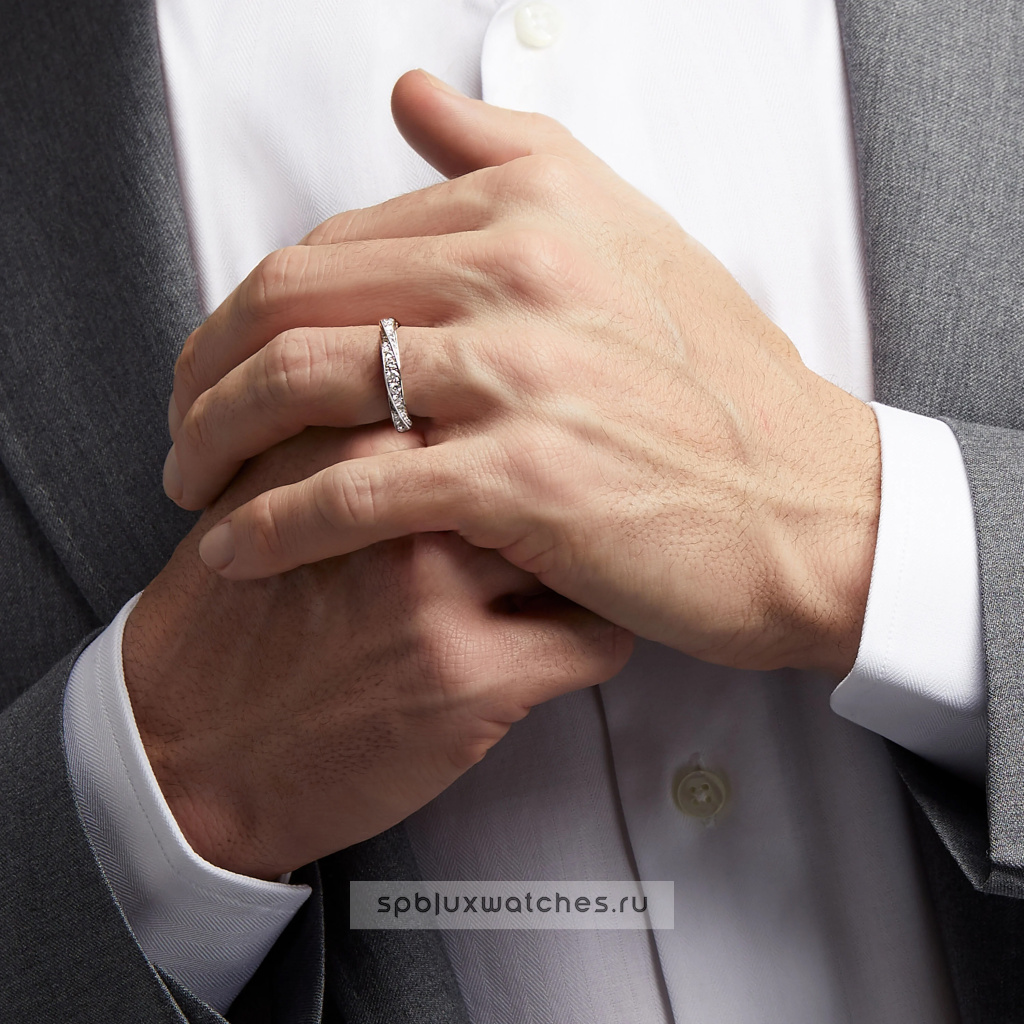 Кольцо Graff Spiral Pave Diamond Band RGR782