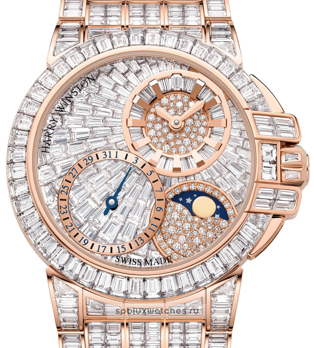 Harry Winston Ocean Date Moon Phase Automatic 36 mm OCEAMP36RR005