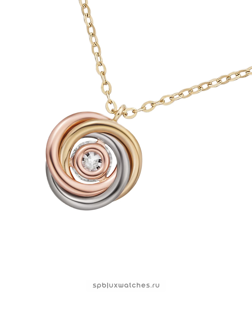 Подвеска Cartier Trinity Paved Pendant B7224807
