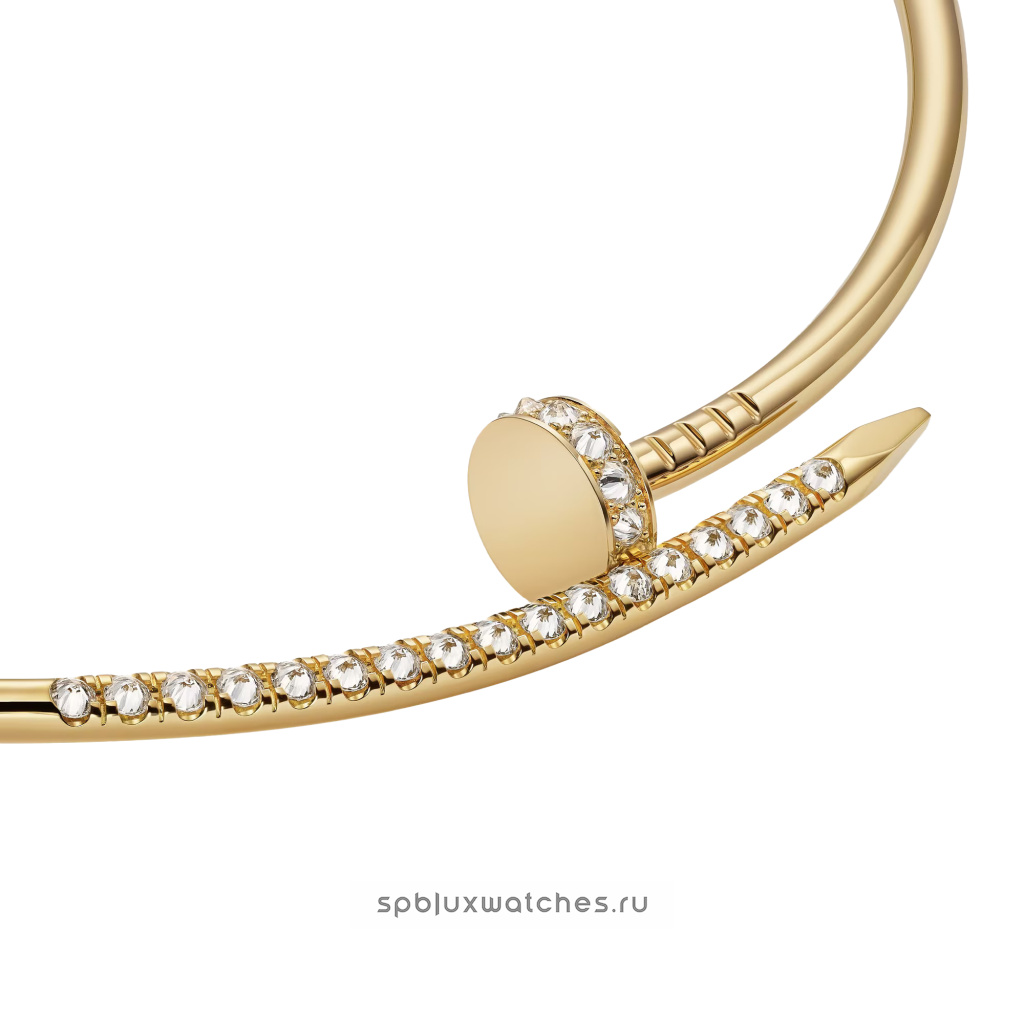 Колье Cartier Juste un Clou Torque Necklace Small Model Reverse-set Diamonds N7424574