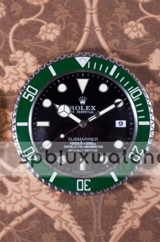 Настенные часы Rolex Submariner Black Dial Green