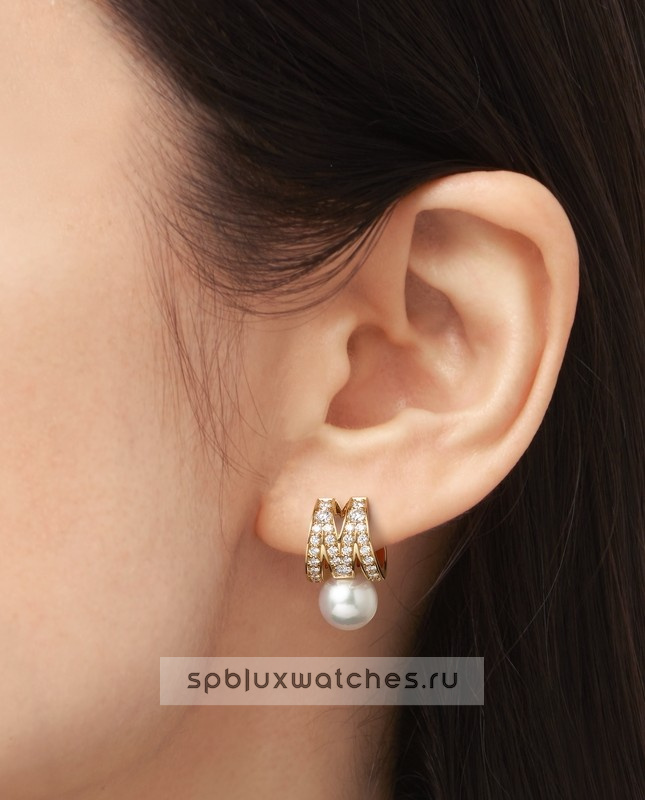 Серьги Mikimoto M Signature Pierced Earrings PYE-1814PK