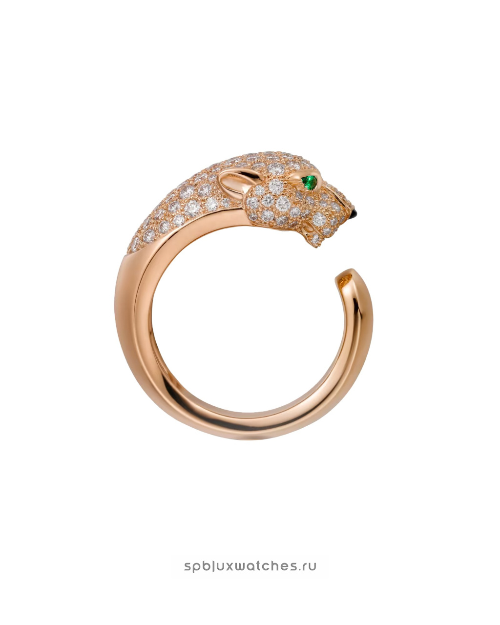 Кольцо Cartier Panthere de Cartier Half-Paved Ring Medium Model N4742200