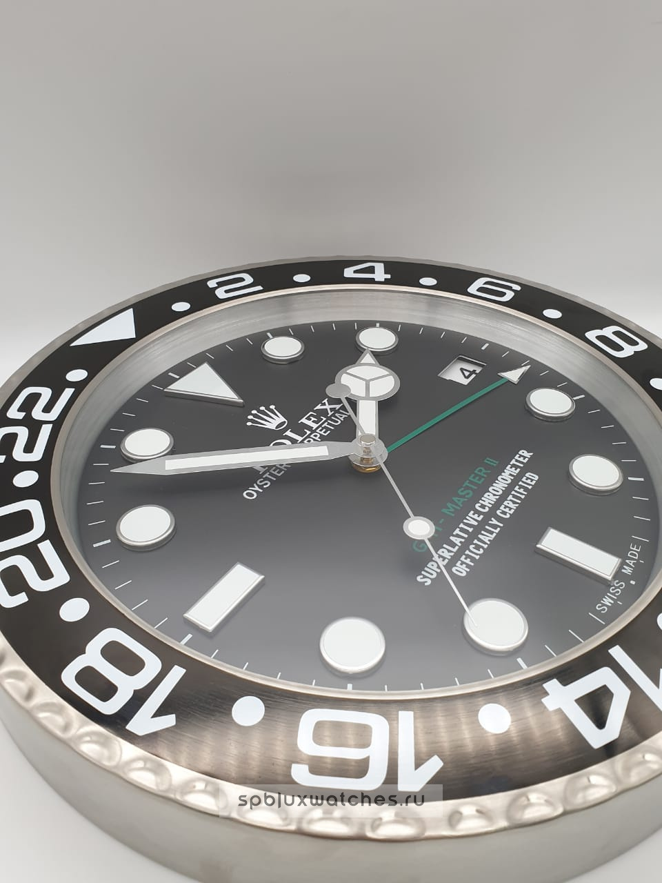 Настенные часы Rolex GMT-Master II Steel Black Dial